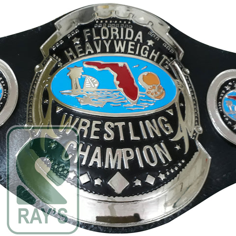 RAY'S FLORIDA HEAVYWEIGHT WRESTLING CHAMPION REPLICA BELT ADULT SIZE