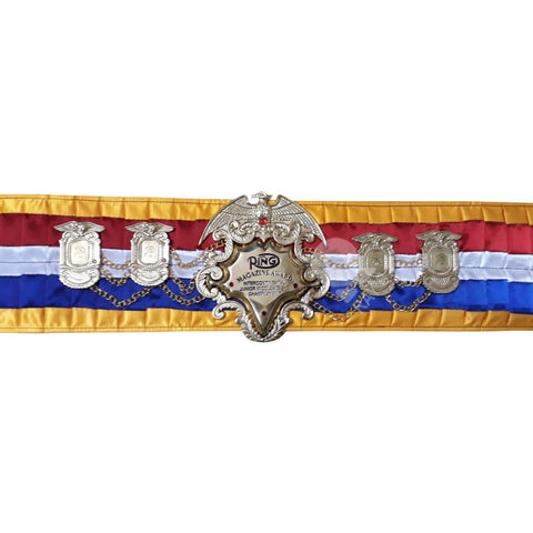 RAY'S RING MAGAZINE INTERCONTINENTAL JUNIOR MIDDLEWEIGHT CHAMPION REPLICA BELT, ADULT SIZE