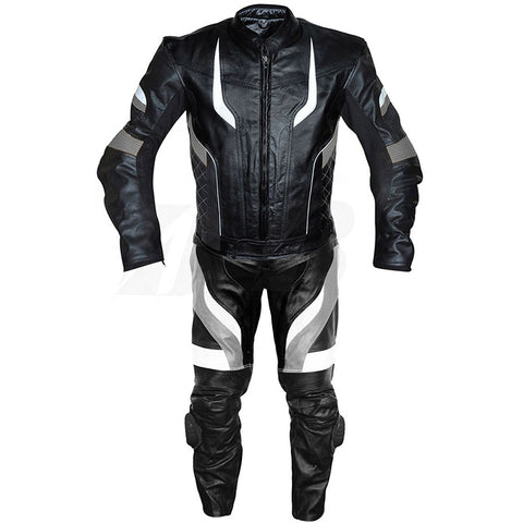 CUSTOM MADE MOTORBIKE LEATHER /BIKING RACING SPORT TWO PIECE SUIT
