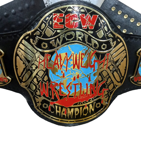 RAY'S ECW WORLD HEAVYWEIGHT WRESTLING CHAMPION REPLICA BELT, ADULT SIZE