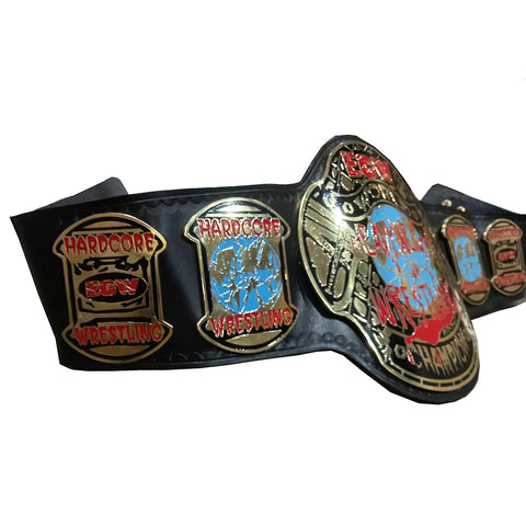 RAY'S ECW WORLD HEAVYWEIGHT WRESTLING CHAMPION REPLICA BELT, ADULT SIZE