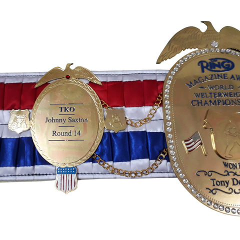 RAY'S Ring magazine TONY DEMARCO REPLICA BELT, ADULT SIZE