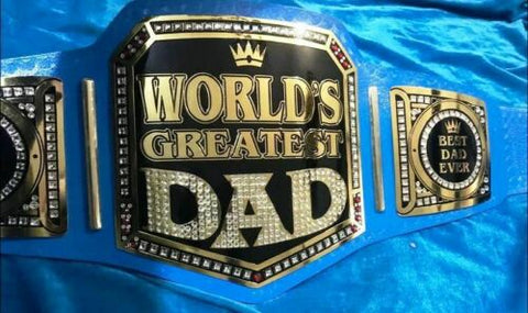 RAY'S WORLD'S GREATEST DAD CHAMPIONSHIP REPLICA BELT, ADULT SIZE